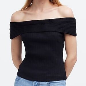 NWT Madewell Ribbed Off-shoulder top
